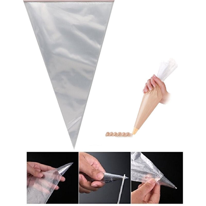 foto del prodotto set saccapoche usa e getta monouso sacca pasticcere sac a poche cake design 40cm - - trade shop traesio