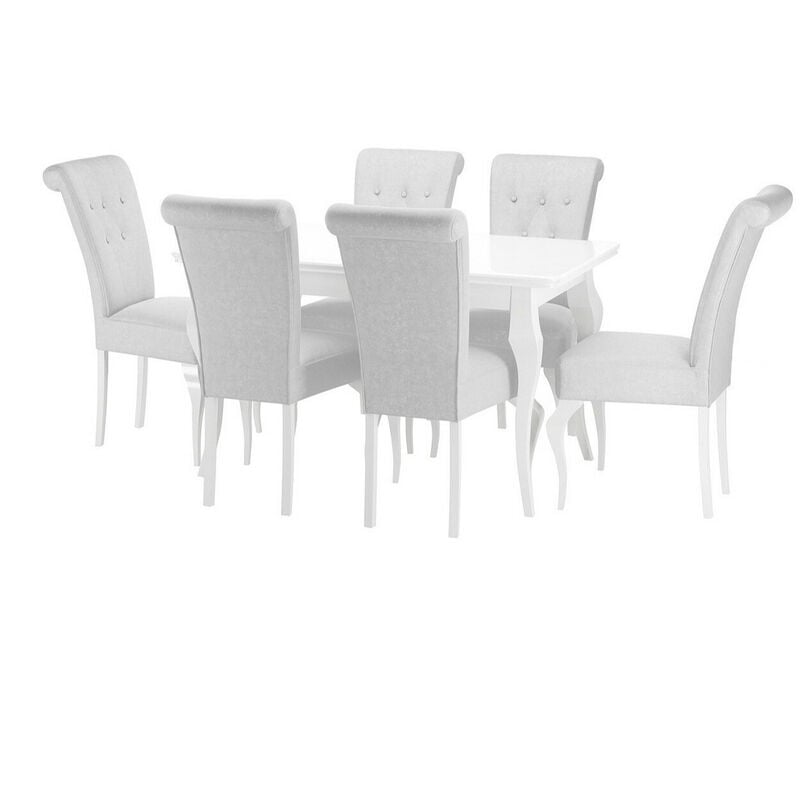 foto del prodotto set sala da pranzo comfivo 405, paros 05, 76x80x140cm, diametro 0, numero di posti 6, stile classico