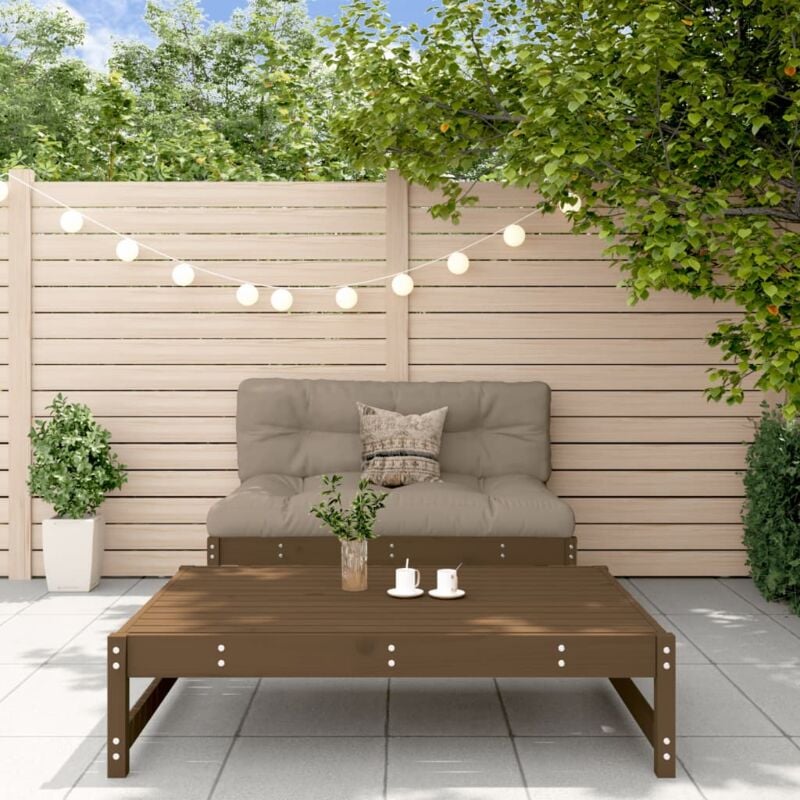 foto del prodotto set salotto da giardino 2 pz ambra in legno massello di pino vidaxl