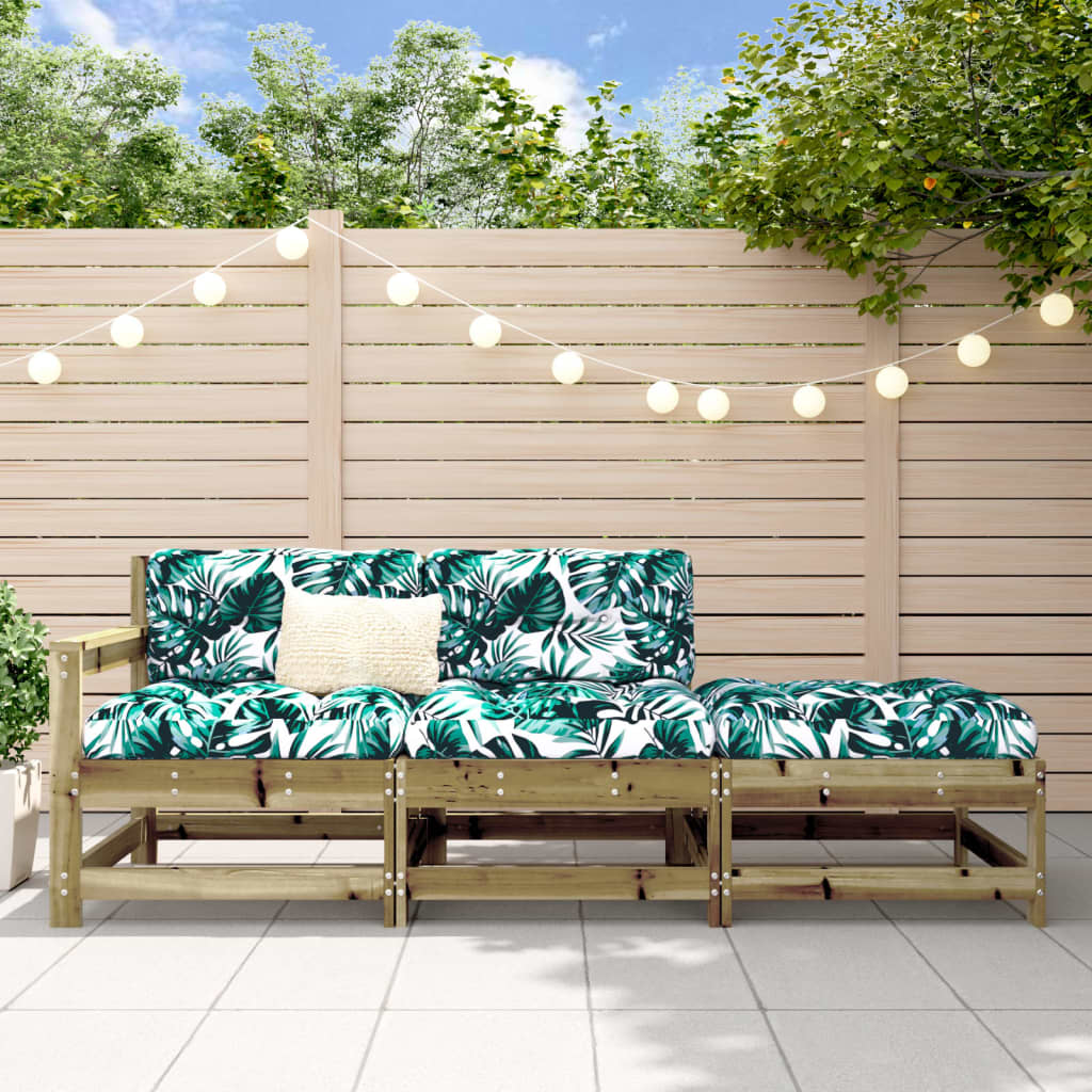 foto del prodotto set salotto da giardino 3 pz in legno impregnato di pinocod mxl 132595