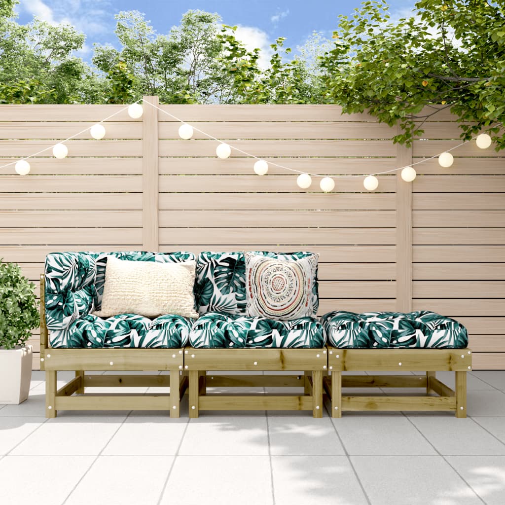 foto del prodotto set salotto da giardino 3 pz in legno impregnato di pinocod mxl 132759