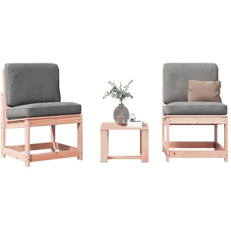 foto del prodotto set salotto da giardino 3 pz in legno massello di douglas vidaxl