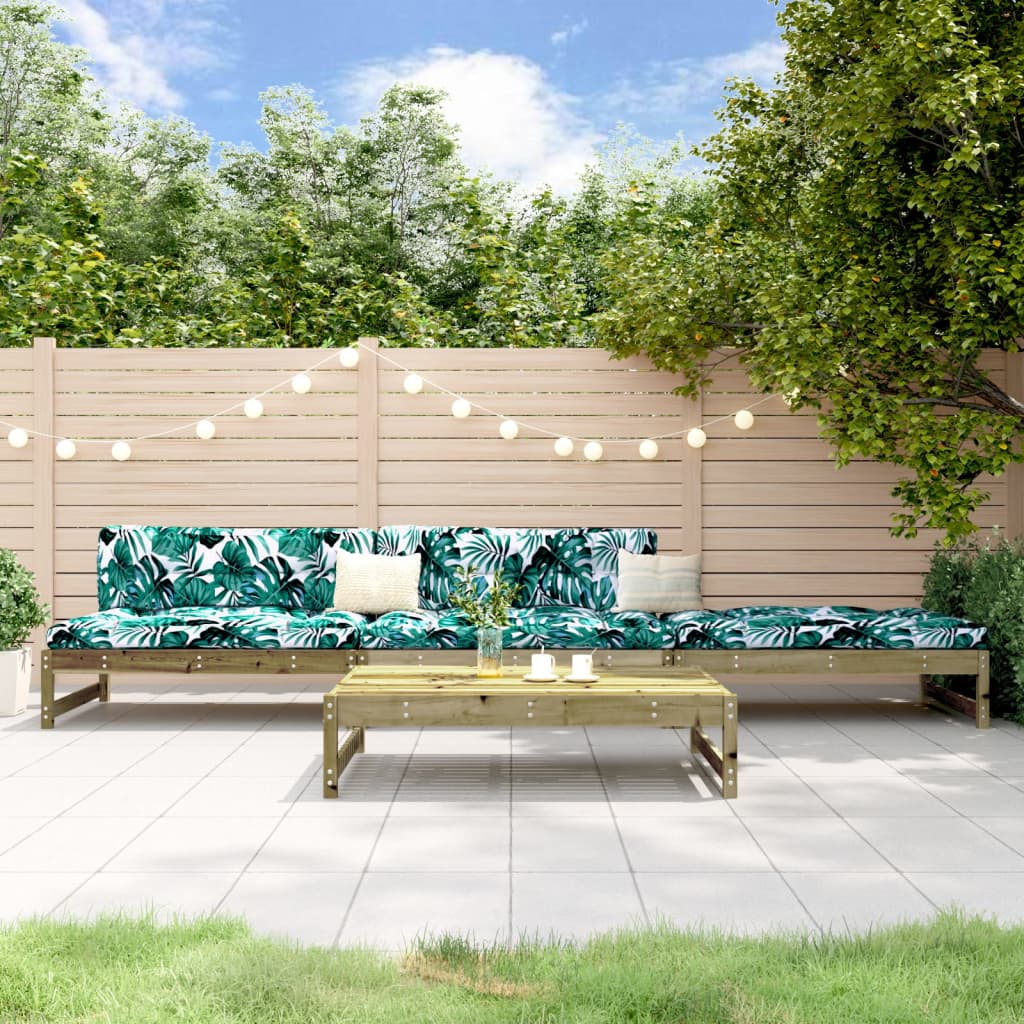 foto del prodotto set salotto da giardino 4 pz in legno impregnato di pino vidaxl