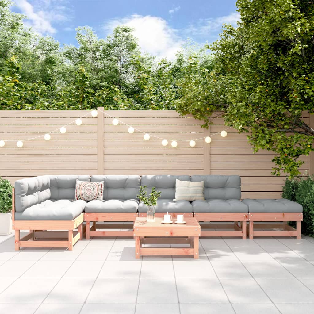 foto del prodotto set salotto da giardino 7 pz in legno massello di douglascod mxl 70010
