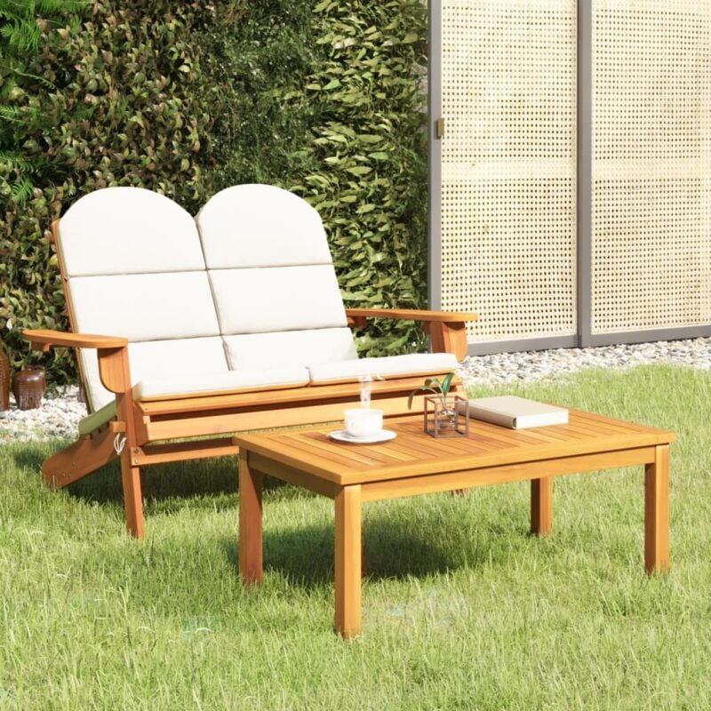 foto del prodotto set salotto da giardino adirondack 2pz legno massello di acacia vidaxl