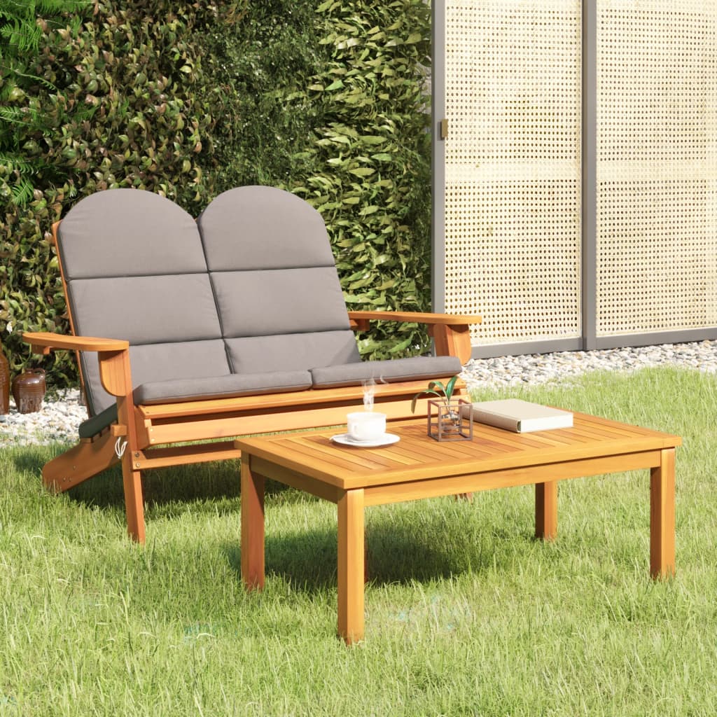 foto del prodotto set salotto da giardino adirondack 2pz legno massello di acaciacod mxl 95632
