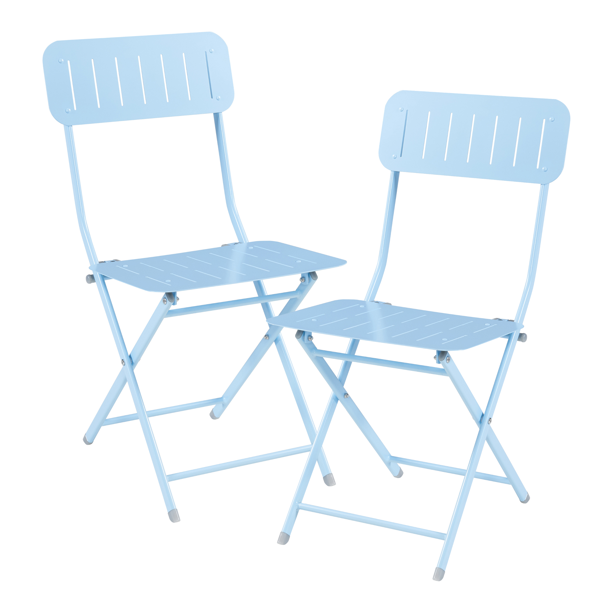 foto del prodotto set sande di 2 sedie pieghevoli azzurro en.casa 