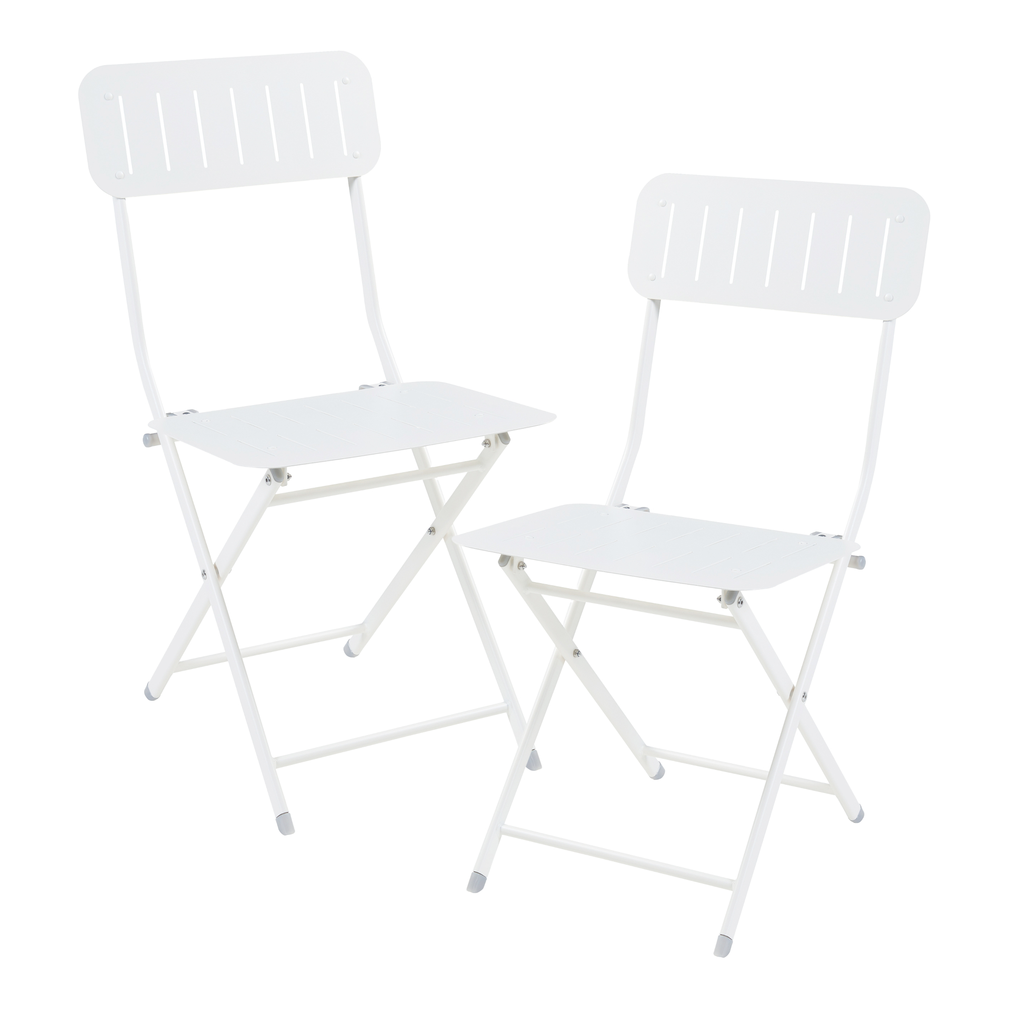 foto del prodotto set sande di 2 sedie pieghevoli bianco en.casa 