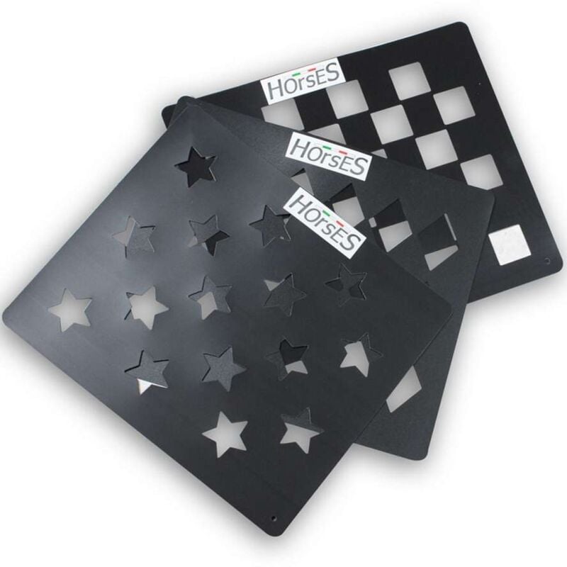 foto del prodotto set scacchiere per tosatura pelo cavallo