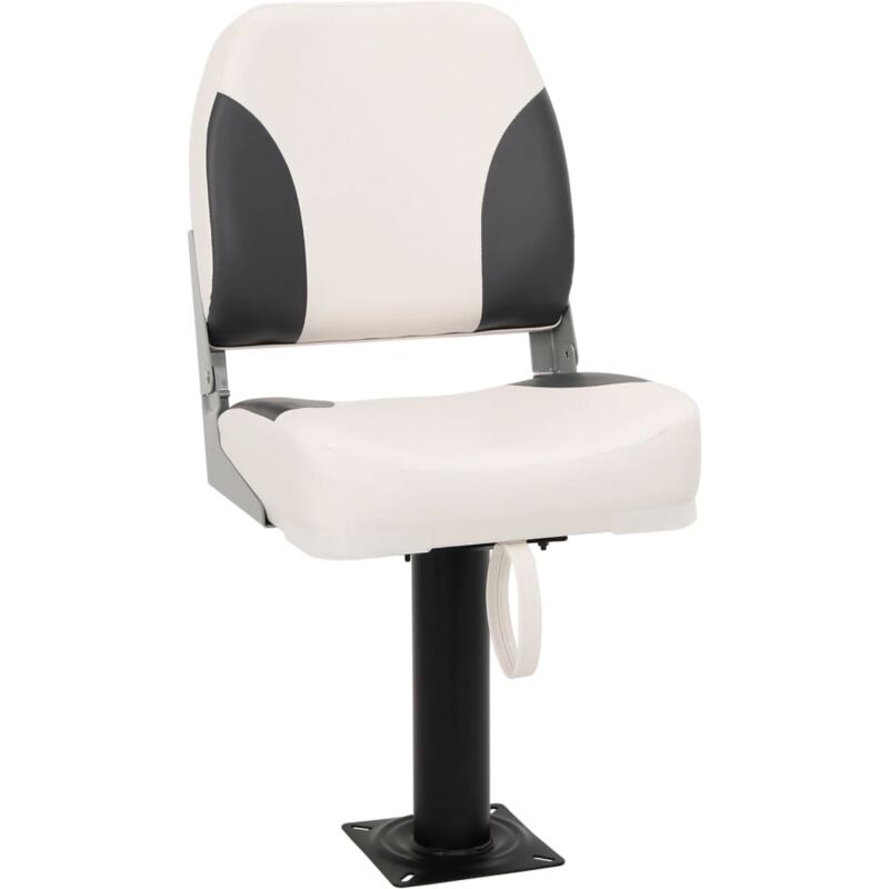 foto del prodotto set sedile barca pieghevole 2pz schienale basso con cinghia vidaxl