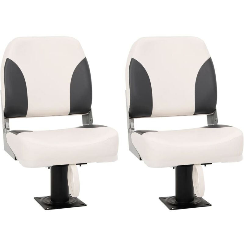 foto del prodotto set sedile da barca pieghevole 4 pz con schienale basso vidaxl