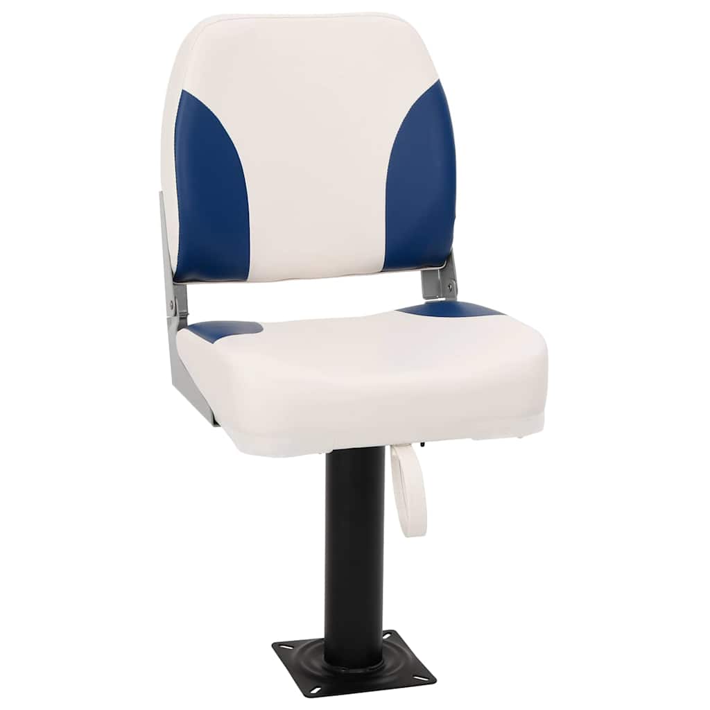 foto del prodotto set sedile per barca pieghevole 4 pz blu e bianco 41x36x48 cm vidaxl