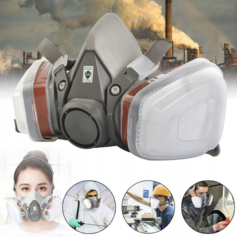 foto del prodotto set semimaschera verniciatura 6200 completo filtri antipolvere l