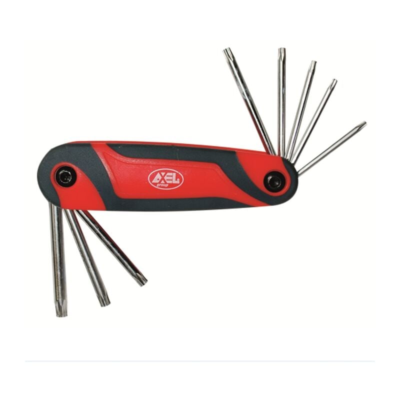 foto del prodotto set serie 8 pezzi tascabile chiavi torx fu02503 axel