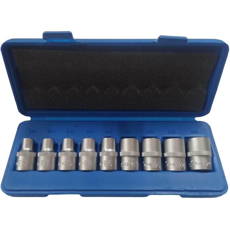 foto del prodotto set serie bussole torx e10 24 da 1 2 9pz cr v condor