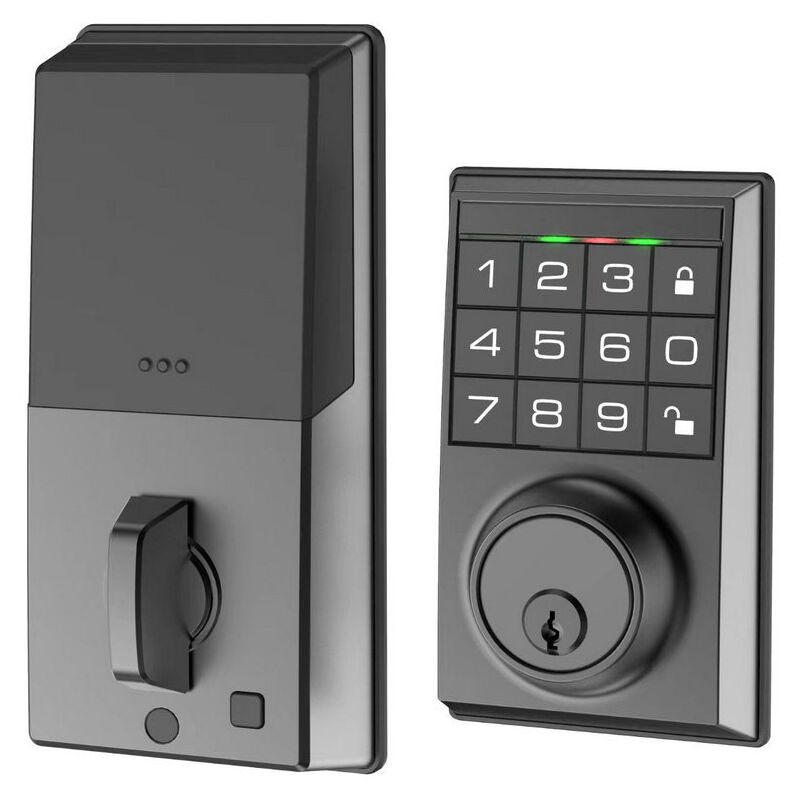 foto del prodotto set serratura intelligente per porta anteriore serratura per porta d ingresso senza chiave con tastierino, chiusure elettroniche, chiusura