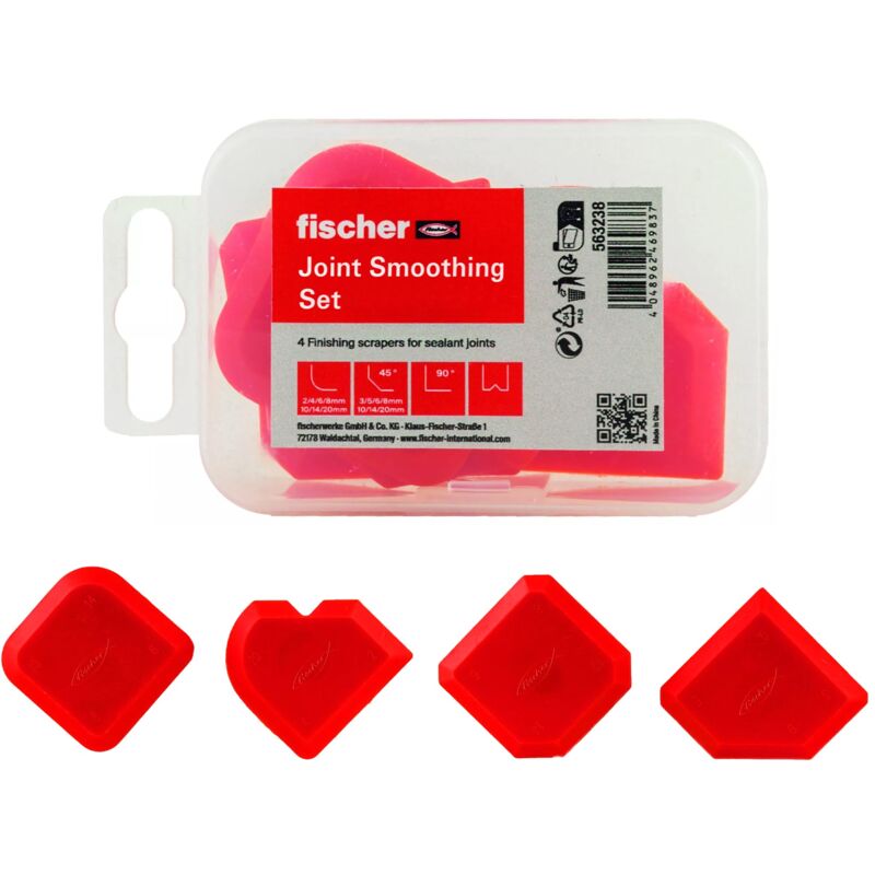 foto del prodotto set spatole per silicone per una applicazione e stesura elegante e professionale, 563238 fischer