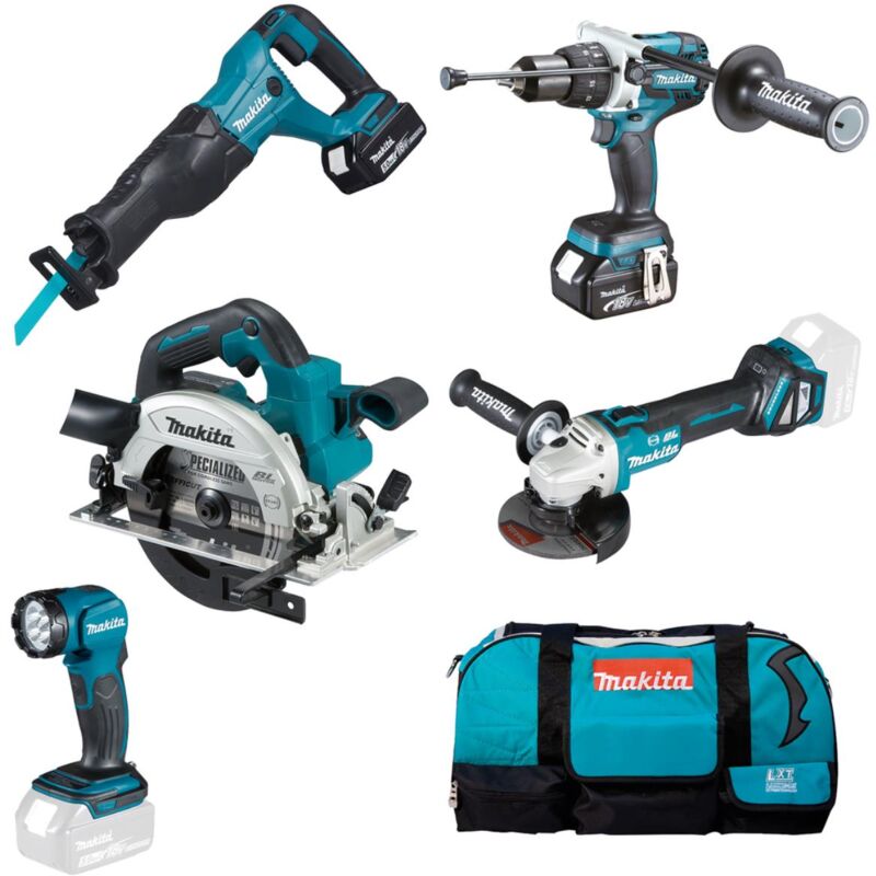 foto del prodotto set speciale a batteria makita lxt lxt 18 v set di utensili