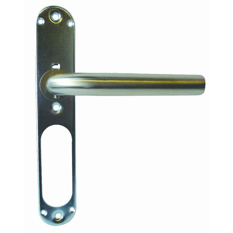 foto del prodotto set su piastra 1 gomito balsac su rosone a molla 38 50 blindomax acciaio inox 304 940