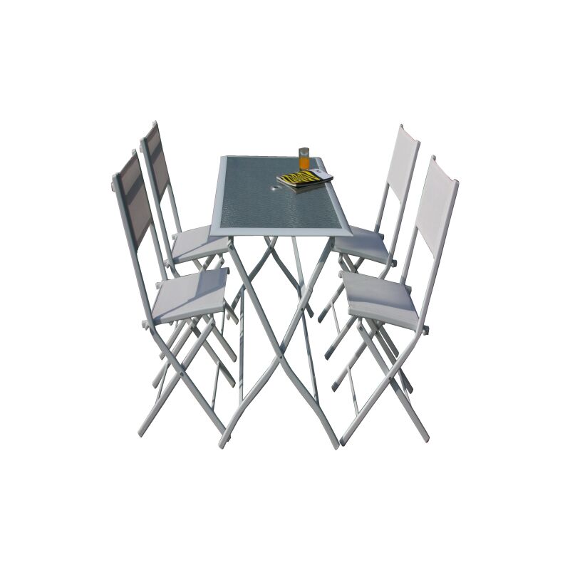 foto del prodotto set tavolo 4 sedie pieghevole astro hfs 268