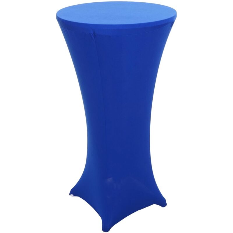 foto del prodotto set tavolo bar copritavolo bar regolabile in altezza diametro 60 cm rivestimento blu 040006776
