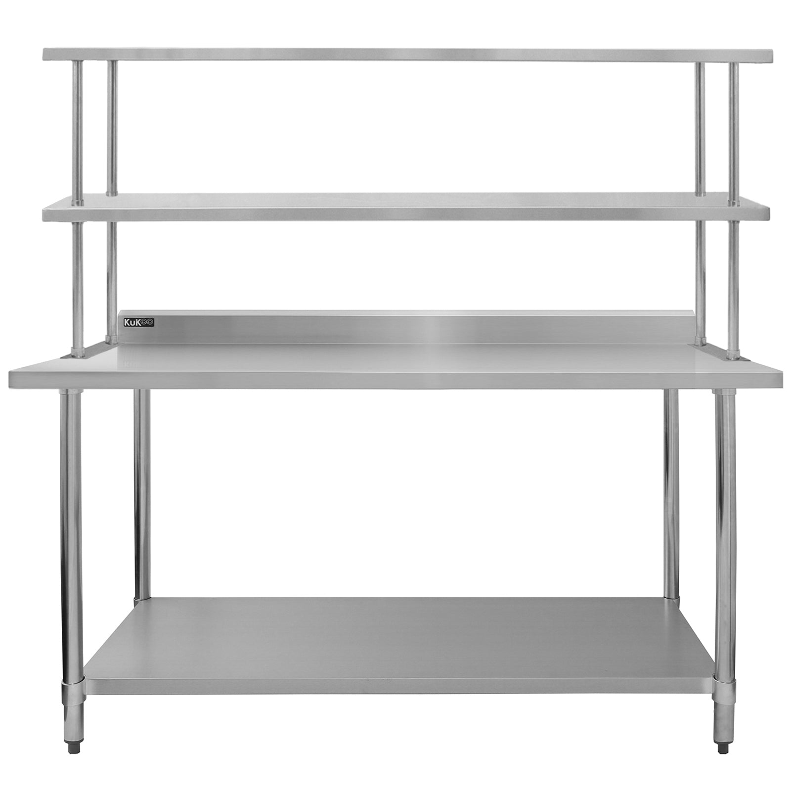 foto del prodotto set tavolo e ripiano da cucina ristorante kukoo, mensola doppia 180cm