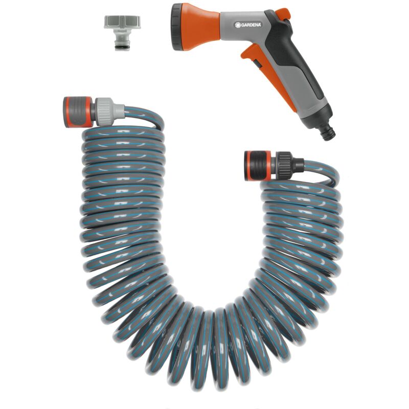 foto del prodotto set tubo a spirale auto retrattile 10m, diametro 9mm 4647 20 gardena