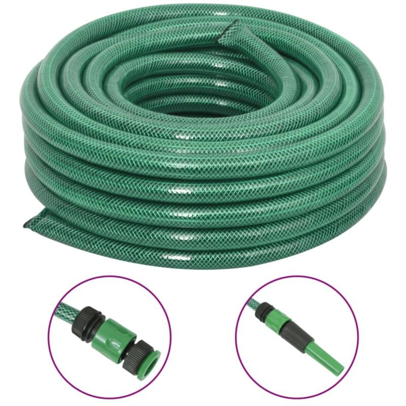 foto del prodotto set tubo da giardino con raccordi verde 0,75 50 m in pvc vidaxl