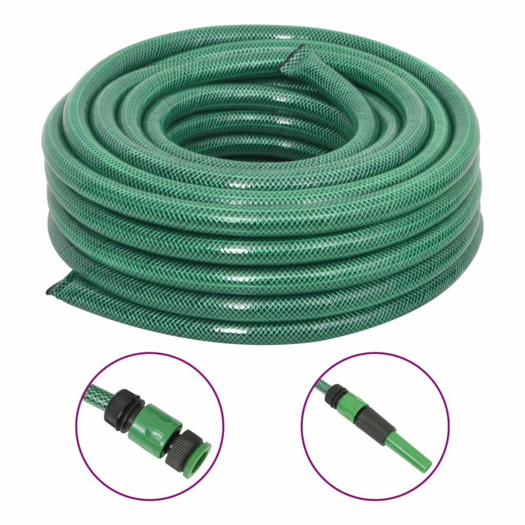 foto del prodotto set tubo da giardino con raccordi verde 0,9 quot 30 m in pvccod mxl 119122
