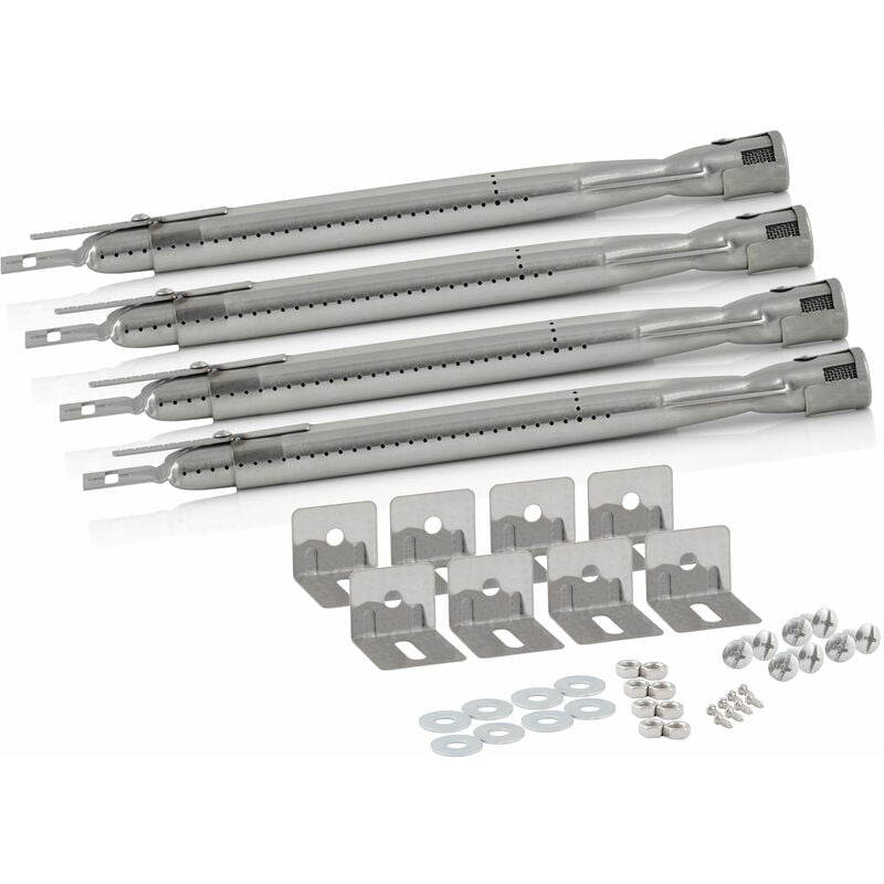 foto del prodotto set universale di bruciatori in acciaio inox 4 pezzi bruciatore di ricambio per barbecue a gas bbq toro