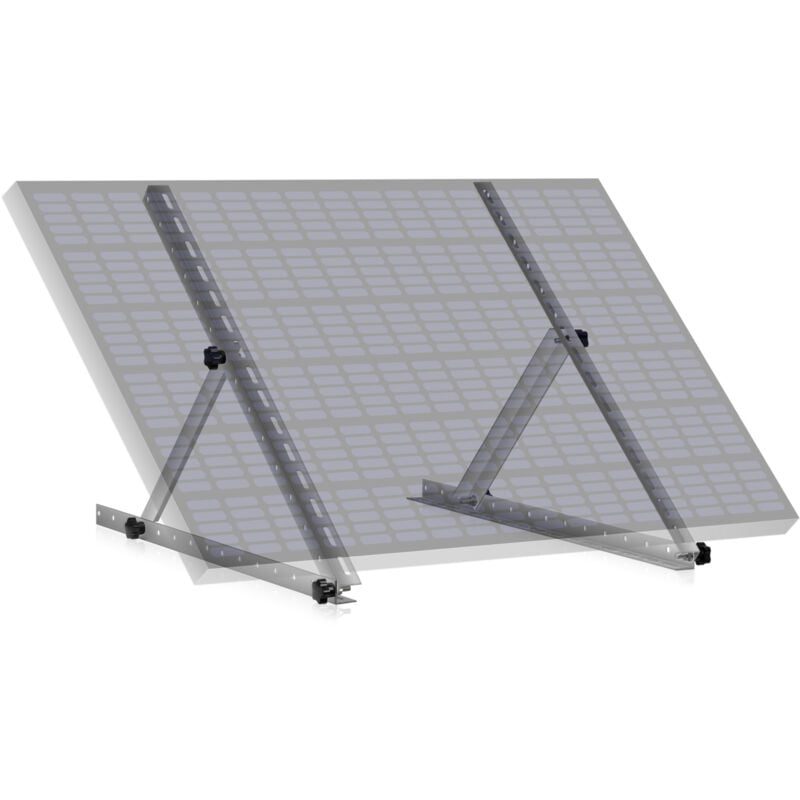 foto del prodotto set universale di supporti, modulo solare, angolo regolabile 0 a 90 barra supporto 71 cm zelsius
