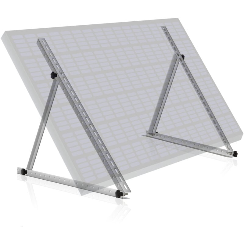 foto del prodotto set universale, supporti modulo solare, angolo regolabile 0 a 90 barra di supporto 104 cm zelsius