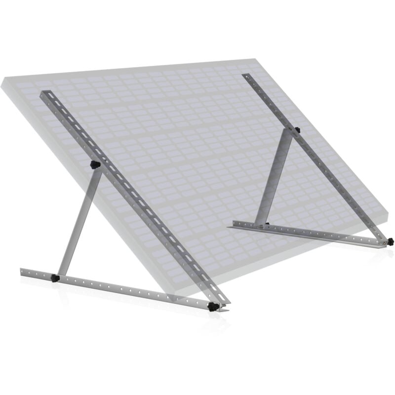 foto del prodotto set universale supporto, pannelli solari, angolo regolabile 0 a 90 barra supporto 114 cm zelsius
