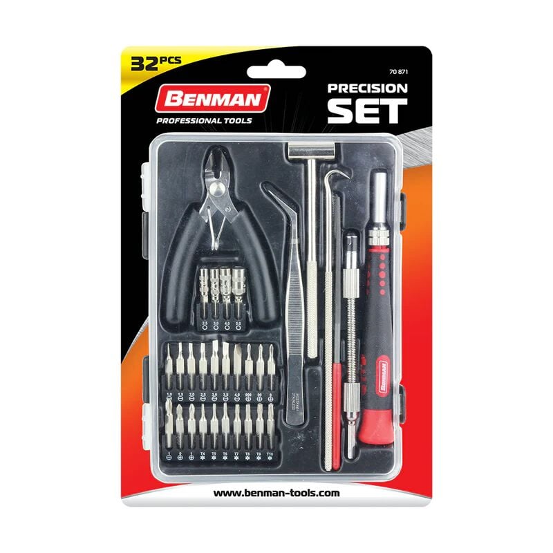 foto del prodotto set utensili di precisione in custodia da 32pz. benman