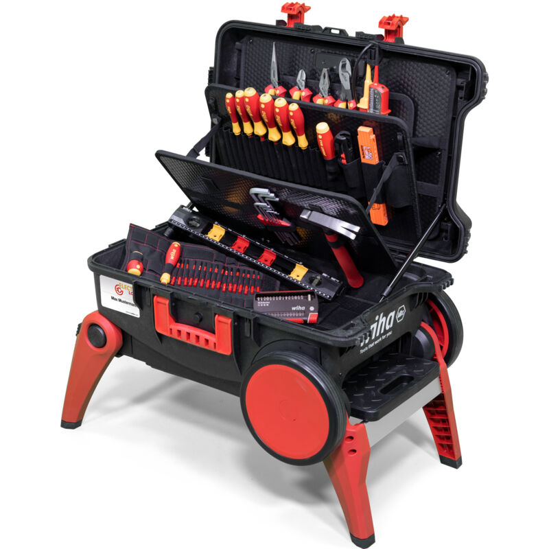 foto del prodotto set valigetta portautensili xxl 4 electric 80 pz., con valigetta 45734 wiha