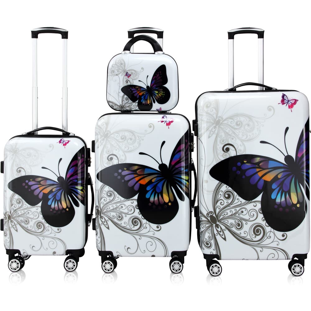 foto del prodotto set valigie rigide butterfly 4 pz m l xl beautycase