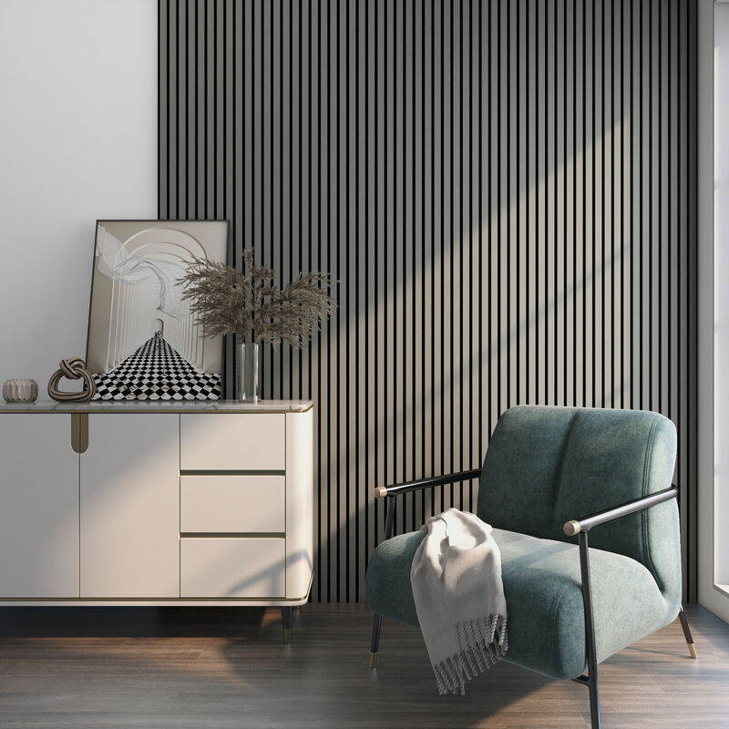 foto del prodotto set vang di 8 pannelli fonoassorbenti decorativi rovere grigio chiaro neu.holz