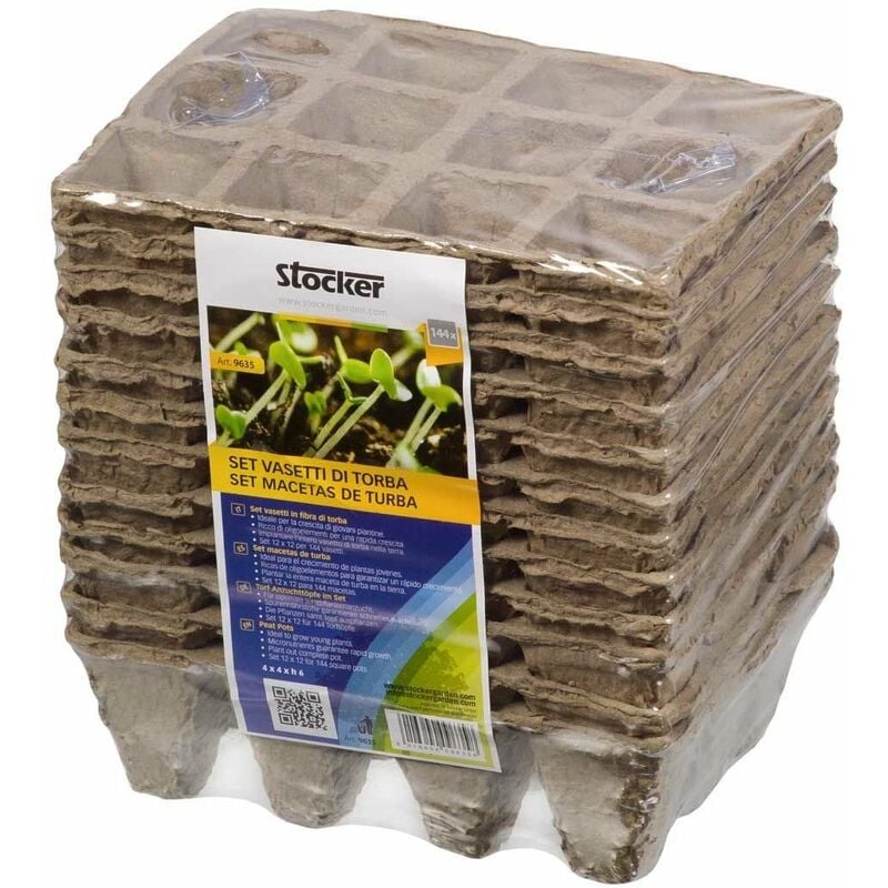 foto del prodotto set vasetto in fibra di torba 12 x 16 x h6 cm stocker