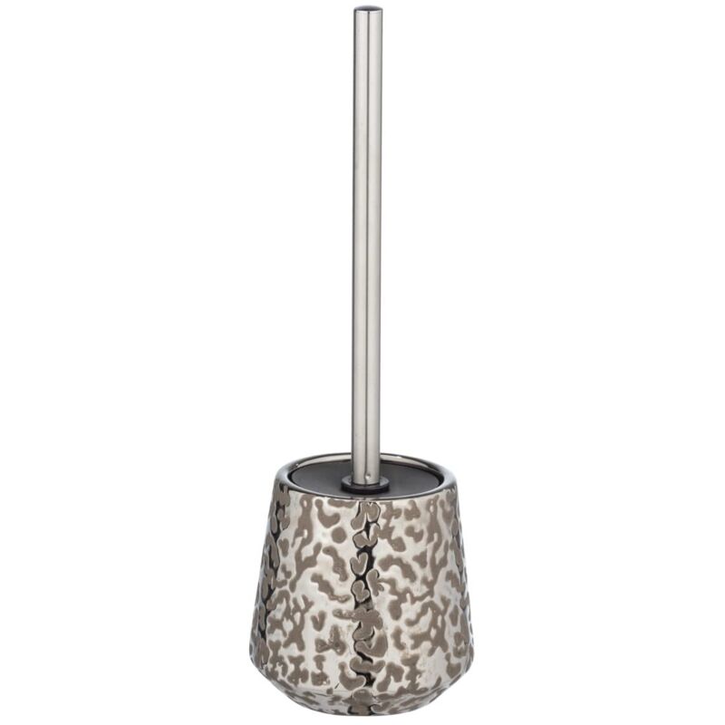 foto del prodotto set wc burgos in pregiata ceramica con brillante gioco di disegni, originale portascopino incluso scopino wc, ciuffo 7,5 cm sostituibile,
