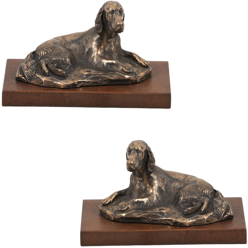 foto del prodotto setter inglese, laverack statuetta di cane, statuetta da ufficio, trofeo per una mostra canina di art dog