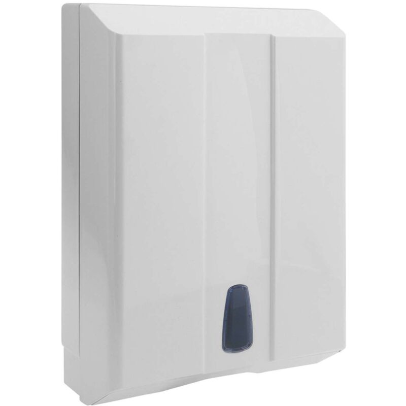 foto del prodotto settore alberghiero distributore di asciugamani di carta 285x400x130 mm, bianco 504 aqualine