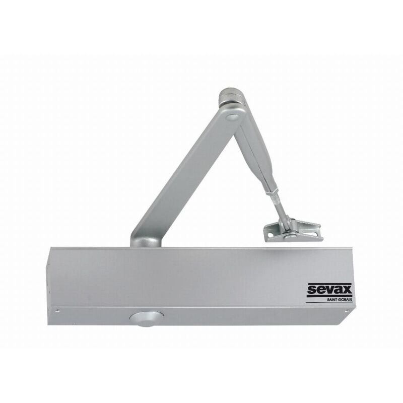 foto del prodotto sevax chiudiporta a cremagliera f2 a 6 argent braccio a compasso esv7181