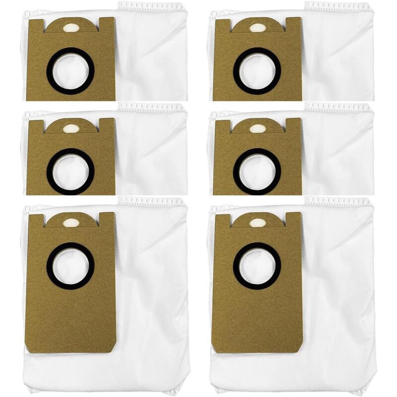 foto del prodotto sevengirl sacchetti per aspirapolvere per honiture q5, q6, q6 pro, laresar l6 pro, imou l11 pro, airrobo t10 , neabot n2, confezione da 6