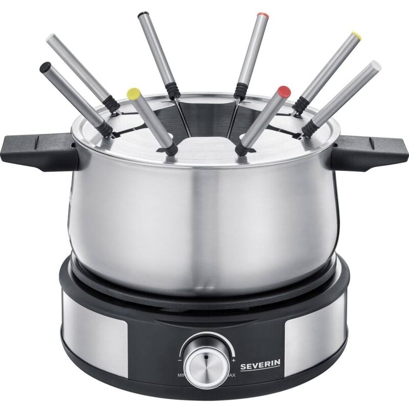 foto del prodotto severin 2471 fonduta 1500 w regolatore di temperatura acciaio inox, nero