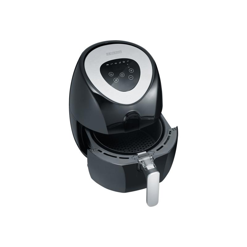foto del prodotto severin airfryer stainless steel black schwarz fr 2430 