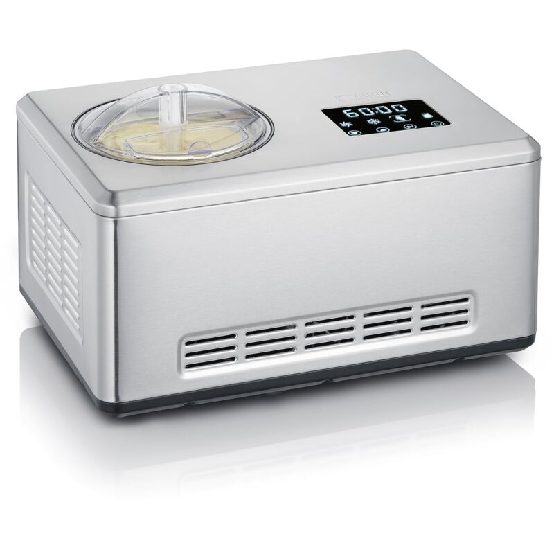 foto del prodotto severin ez 7405 gelatiera 2in1, yogurt, display touch led, contenitore da 2 l, timer, raffreddamento automatico, gelatiera autorefrigerante, mantiene