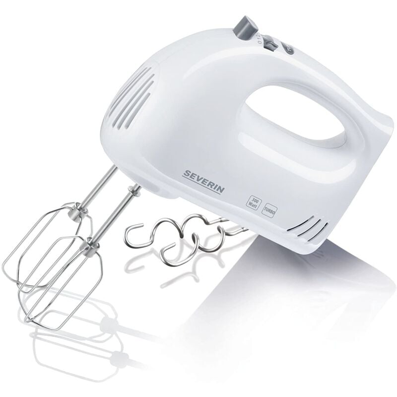 foto del prodotto severin hm 3820 sbattitore elettrico potente con accessori in acciaio inox 300 w, sbattitore con cavo a spirale e 5 velocit , sbattitore cucina con
