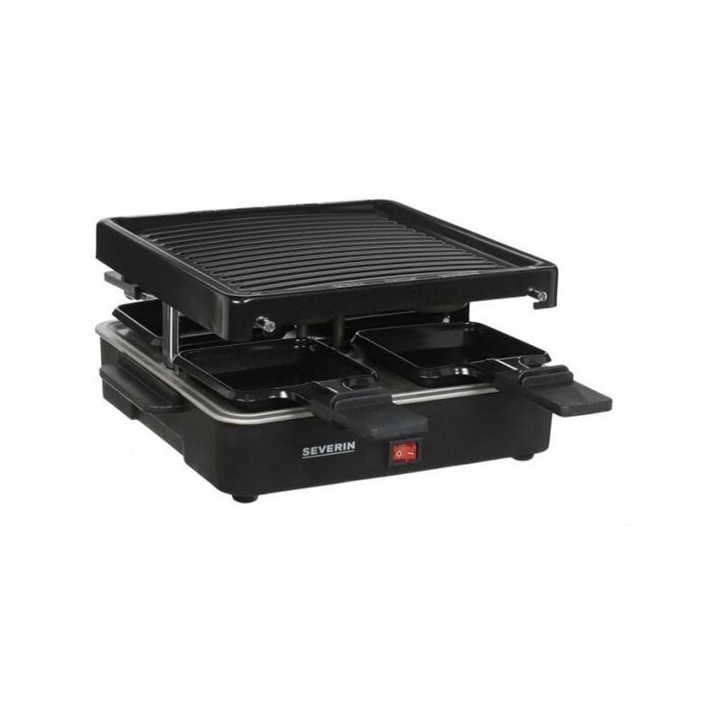 foto del prodotto severin raclette grill 4 persone compatto, facile da riporre, ideale per piccole famiglie, superficie di cottura 21 x 21 cm, rg