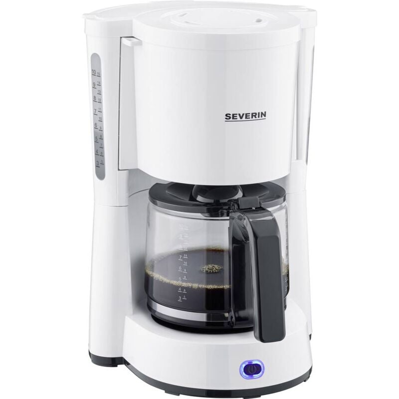 foto del prodotto severin type macchina per il caff bianco capacit tazze 10 caraffa in vetro, funzione macchina caff 