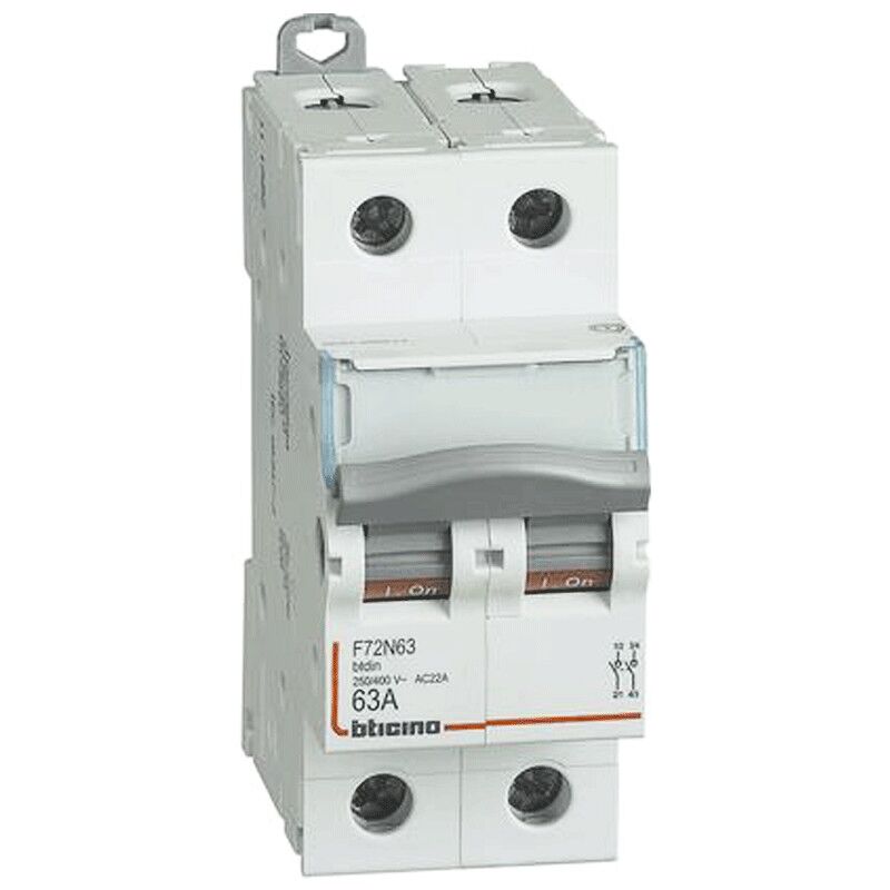 foto del prodotto sezionatore 2p 63a 2 moduli f72n63 bticino